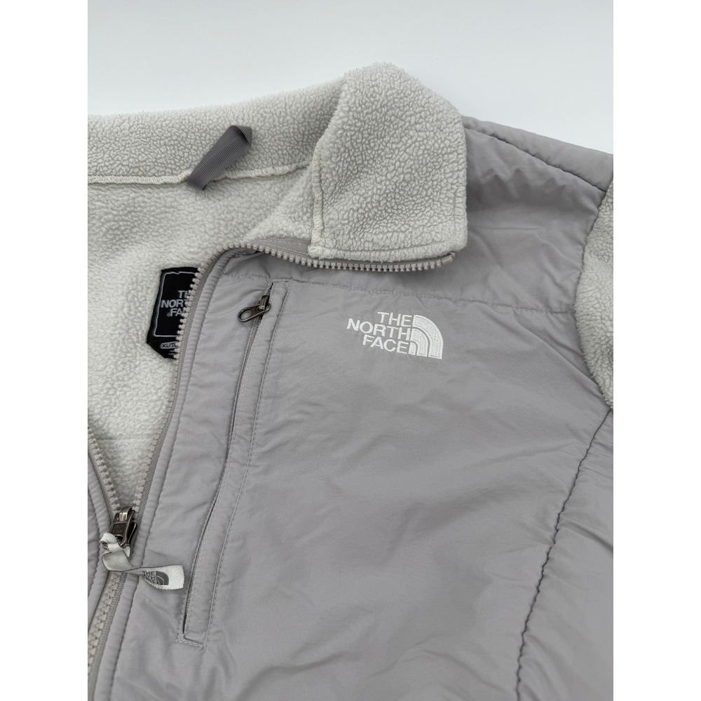 The North Face Denali Polartec Fleece Jacket Grey Womens XL AC6W Full Zip